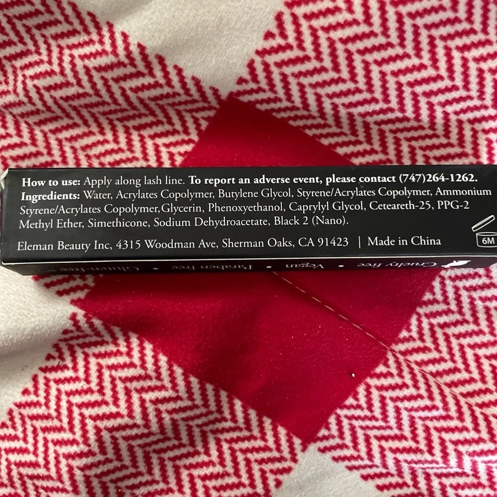 ELEMAN BEAUTY Liquid Eye Liner Color in Black 0.5 ml/0.016 fl‎ oz NEW Boxed